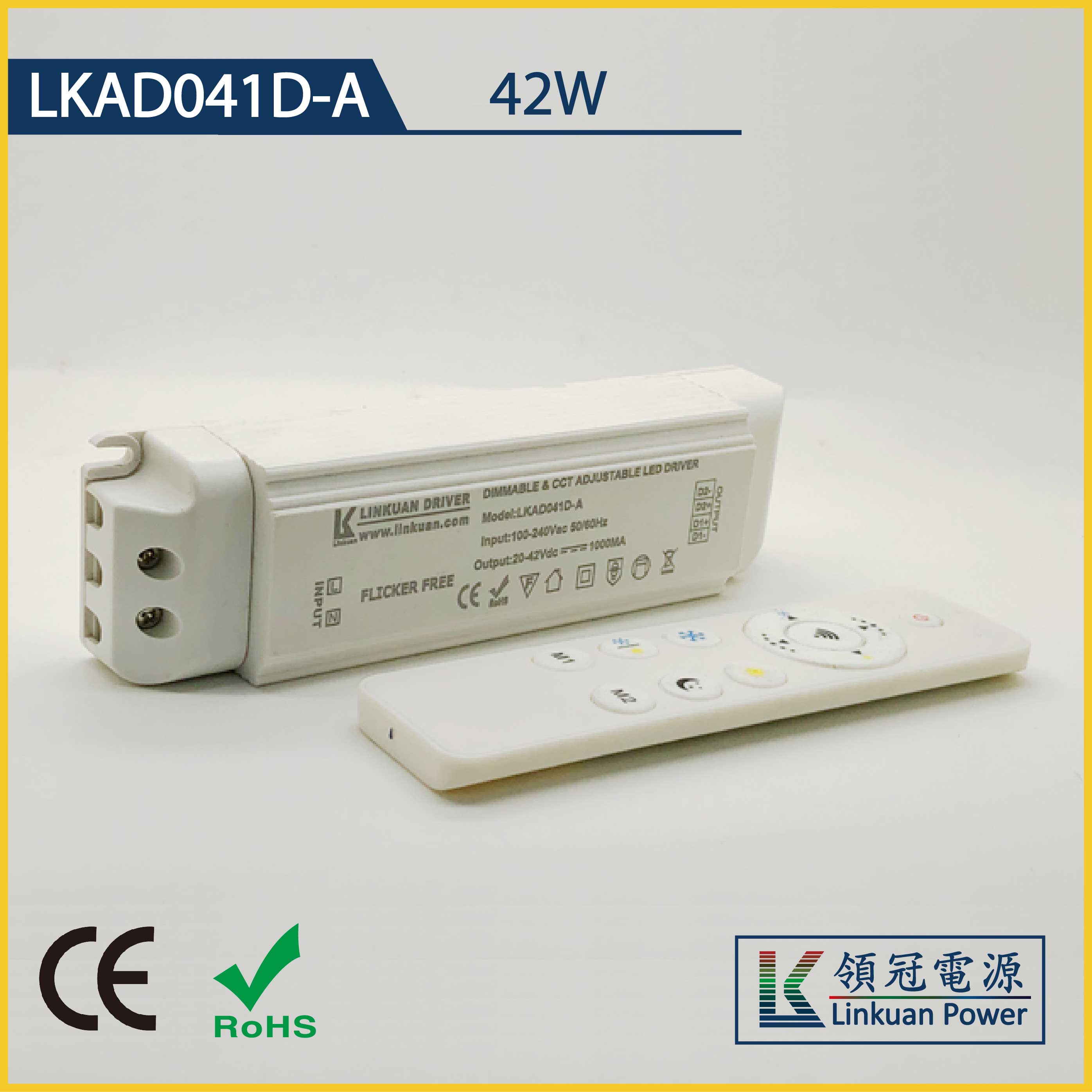 LKAD041D-A 42W 5-42V 1000mA CCT Adjusting LED drivers